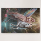 Puzzle Fée chevauchant une licorne (Horizontal)