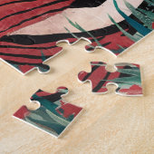 Puzzle Fée dans une aquarelle de prairie fleurie (Côté)