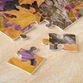 Puzzle Fée d'automne avec ami hérisson (Côté)