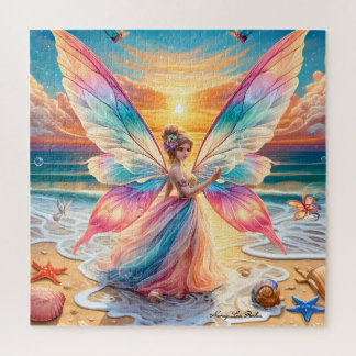 Puzzle Fée de mer Whimsical à Ocean Sunset
