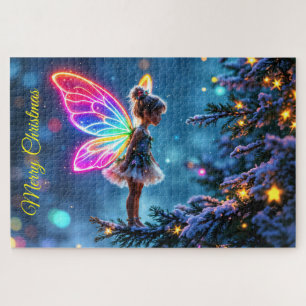 Puzzle Fée de Noël Forêt d'hiver magie festive