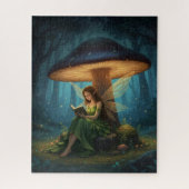 Puzzle Fée de Nuit Enchantée Lisant un Livre (Vertical)