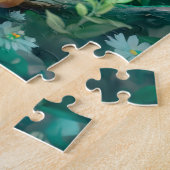 Puzzle Fée des bois et faon curieux (Côté)