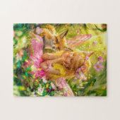 Puzzle Fée d'été et Renard joueur (Horizontal)