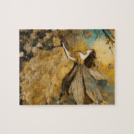 Puzzle Fée en Jaune (Horizontal)