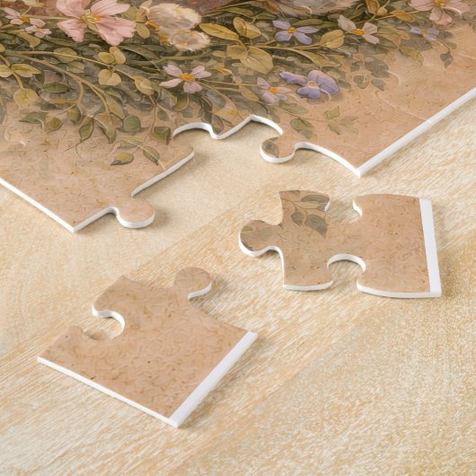 Puzzle Fée et lapin de Pâques (Côté)