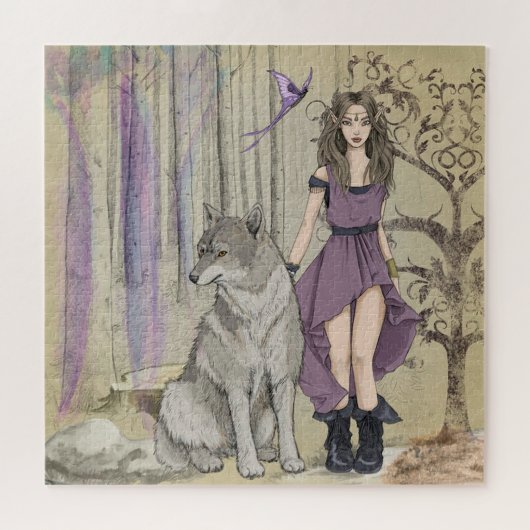 Puzzle Fée et loup (Horizontal)