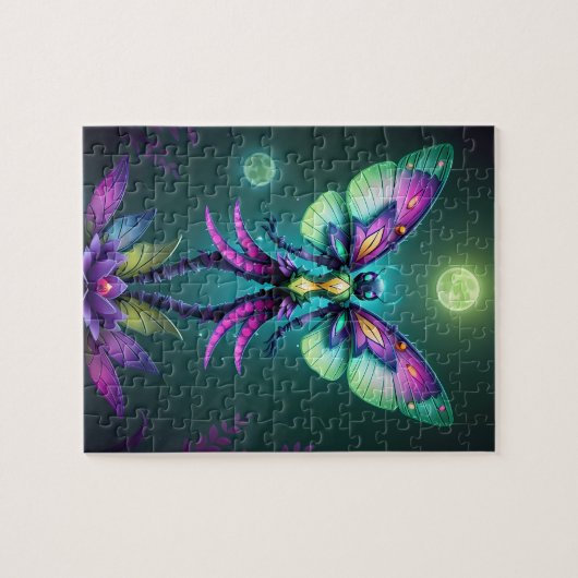 Puzzle Fée mystique au clair de lune dans un jardin encha (Horizontal)