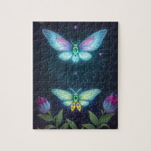 Puzzle Fée mystique au clair de lune dans un jardin encha