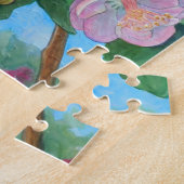 Puzzle Fée parmi les fleurs de cerisiers (Côté)