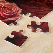 Puzzle Fée Rose à Peau Foncée en Rouge (Côté)