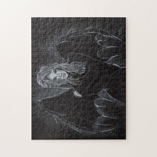 PUZZLE féerique d'art d'imaginaire gothique "foncé (Vertical)