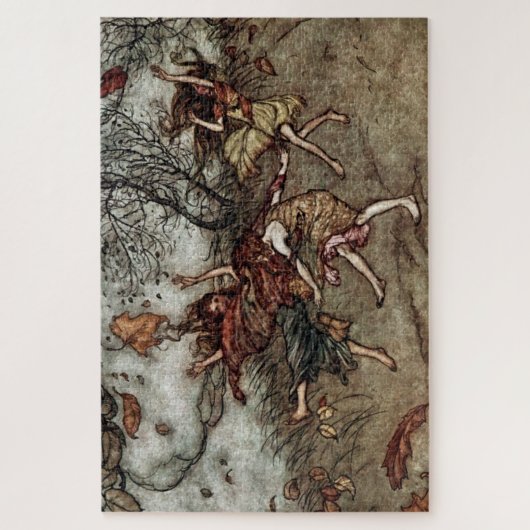 Puzzle "Fées d'automne" par Arthur Rackham (Vertical)