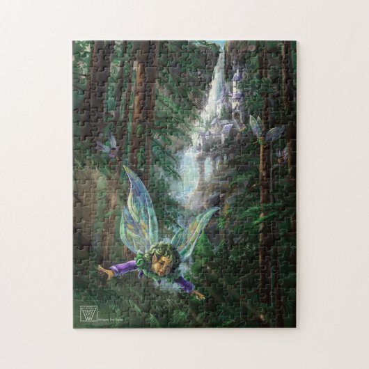 Puzzle Fées de la forêt et château de la cascade (Vertical)