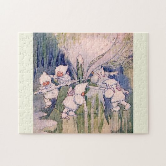 Puzzle Fées de la neige faisant de la neige (Horizontal)