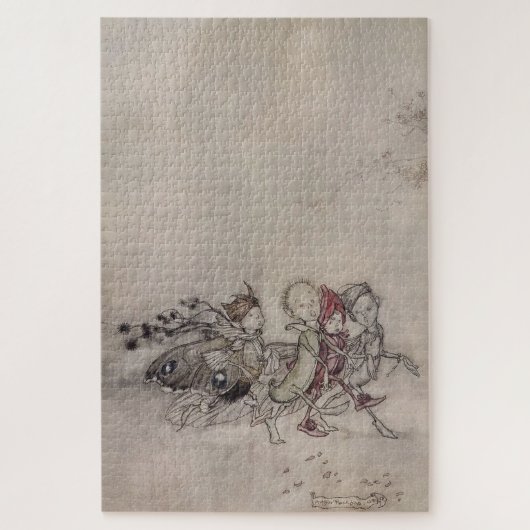 Puzzle « Fées de la Saint-Jean » par Arthur Rackham (Vertical)