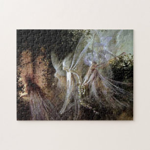 Puzzle Fées observant au bord de forêt
