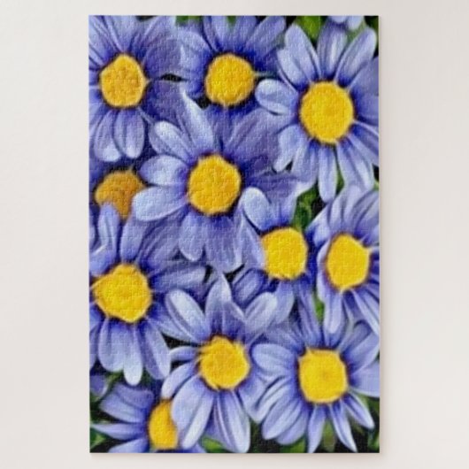 Puzzle Felicia Blue Daisies (Vertical)