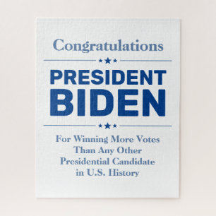 Puzzle Félicitations au Président Biden Candidat le plus
