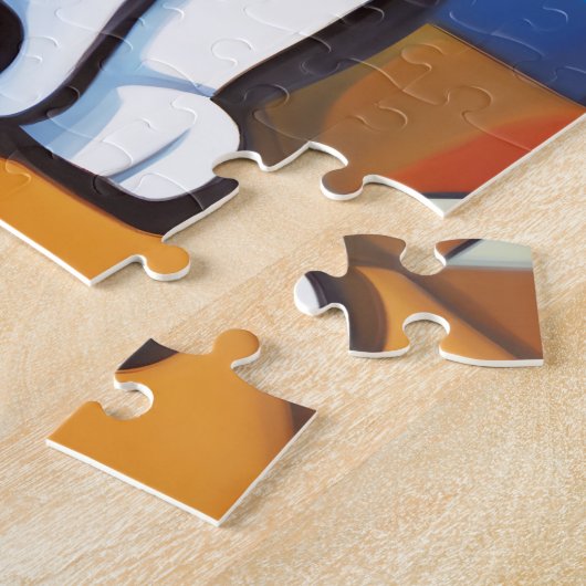 Puzzle Feline Abstraite Beauté Calico Cat Cubist (Côté)