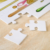 Puzzle Feline au milieu d'une floraison vibrante (Côté)