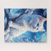 Puzzle Feline magique de l'hiver : (Horizontal)