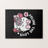 Puzzle Feline the Love - Design de chat de la belle Valen (Horizontal)
