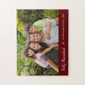 Puzzle Feliz Navidad Modern Family Photo Noël Rouge (Vertical)