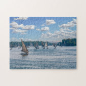 Puzzle Feluccas le long du Nil - Assouan, Egypte (Horizontal)