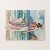 Puzzle Femme à la plage (Horizontal)