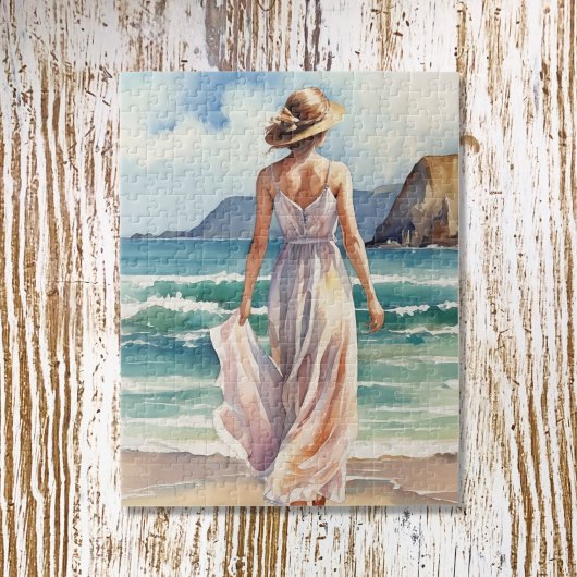 Puzzle Femme à la plage