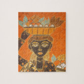 Puzzle Femme africaine portant panier Personnaliser produ (Vertical)