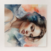 Puzzle Femme art double exposition (Horizontal)