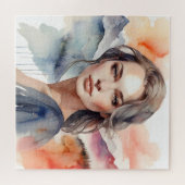 Puzzle Femme art double exposition (Horizontal)