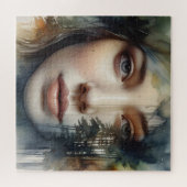 Puzzle Femme art double exposition (Horizontal)
