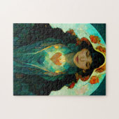 Puzzle Femme au coeur brillant Imaginaire Sci-Fi (Horizontal)