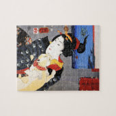 Puzzle Femme avec chat (Horizontal)