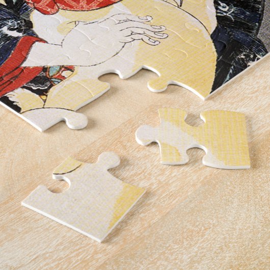 Puzzle Femme avec chat (Côté)