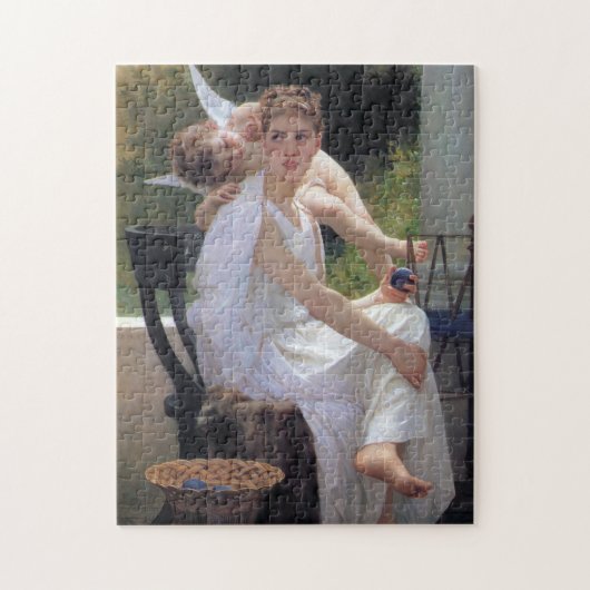 Puzzle Femme avec Cupidon, Bouguereau (Vertical)
