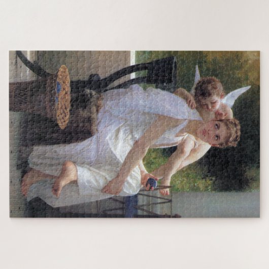 Puzzle Femme avec Cupidon, Bouguereau (Horizontal)