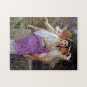 Puzzle Femme avec Cupidon, Bouguereau (Horizontal)