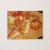 Puzzle Femme avec Oragna Bouquet (Horizontal)