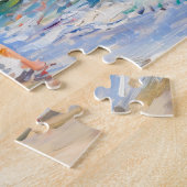 Puzzle Femme avec parasol à la plage Impressionnisme (Côté)