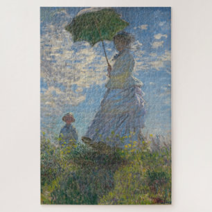 Puzzle Femme avec parasol - Madame Monet et son fils
