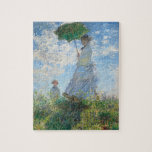 Puzzle Femme avec Parasol, Madame Monet et Son Fils<br><div class="desc">Peinture impressionniste de paysage par Claude Monet - Chefs d'oeuvre classiques - Claude Monet Impressionniste série - Femme avec un parasol,  Madame Monet et Son Fils</div>