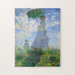 Puzzle Femme avec Parasol, Madame Monet et Son Fils<br><div class="desc">Femme avec un Parasol,  Madame Monet et Son Fils par Claude Monet Vintage Fine Art Jigsaw Puzzle.</div>