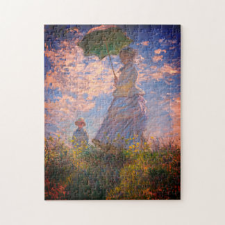 Puzzle Femme avec parasol - Madame Monet et son fils