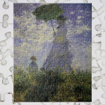 Puzzle Femme avec parasol par Claude Monet, Art Vintage<br><div class="desc">La promenade, Camille Monet et Son Fils Jean (Femme avec un Parasol) (1875) de Claude Monet est une vintage peinture impressionniste de famille de portrait. Une mère se promène avec son jeune enfant dans un champ ou dans une prairie printanière. Elle tient un parasol et porte une belle robe qui...</div>
