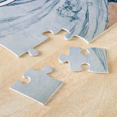 Puzzle Femme avec Rose, Mucha (Côté)