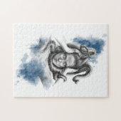 Puzzle Femme avec tentacules dans les cheveux imaginaire  (Horizontal)